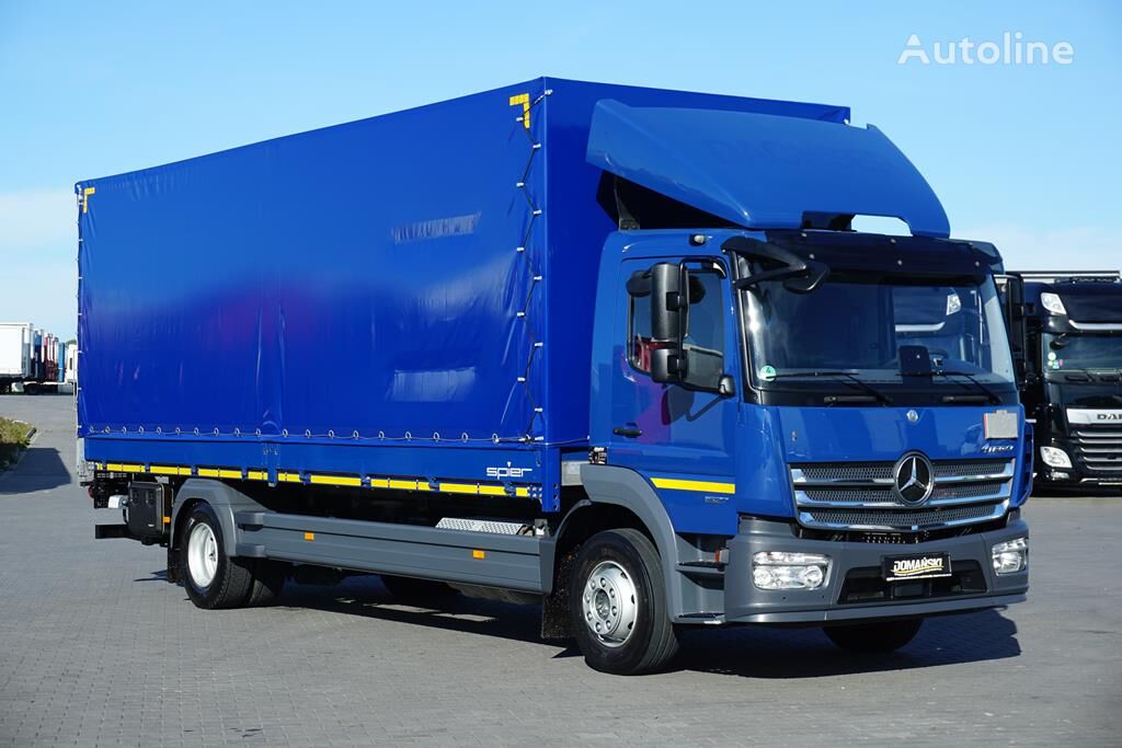 Mercedes-Benz ATEGO / 1527 / ACC / E 6 / SKRZYNIOWY+ WINDA /  ŁAD. 7820 KG / 1 tilt truck