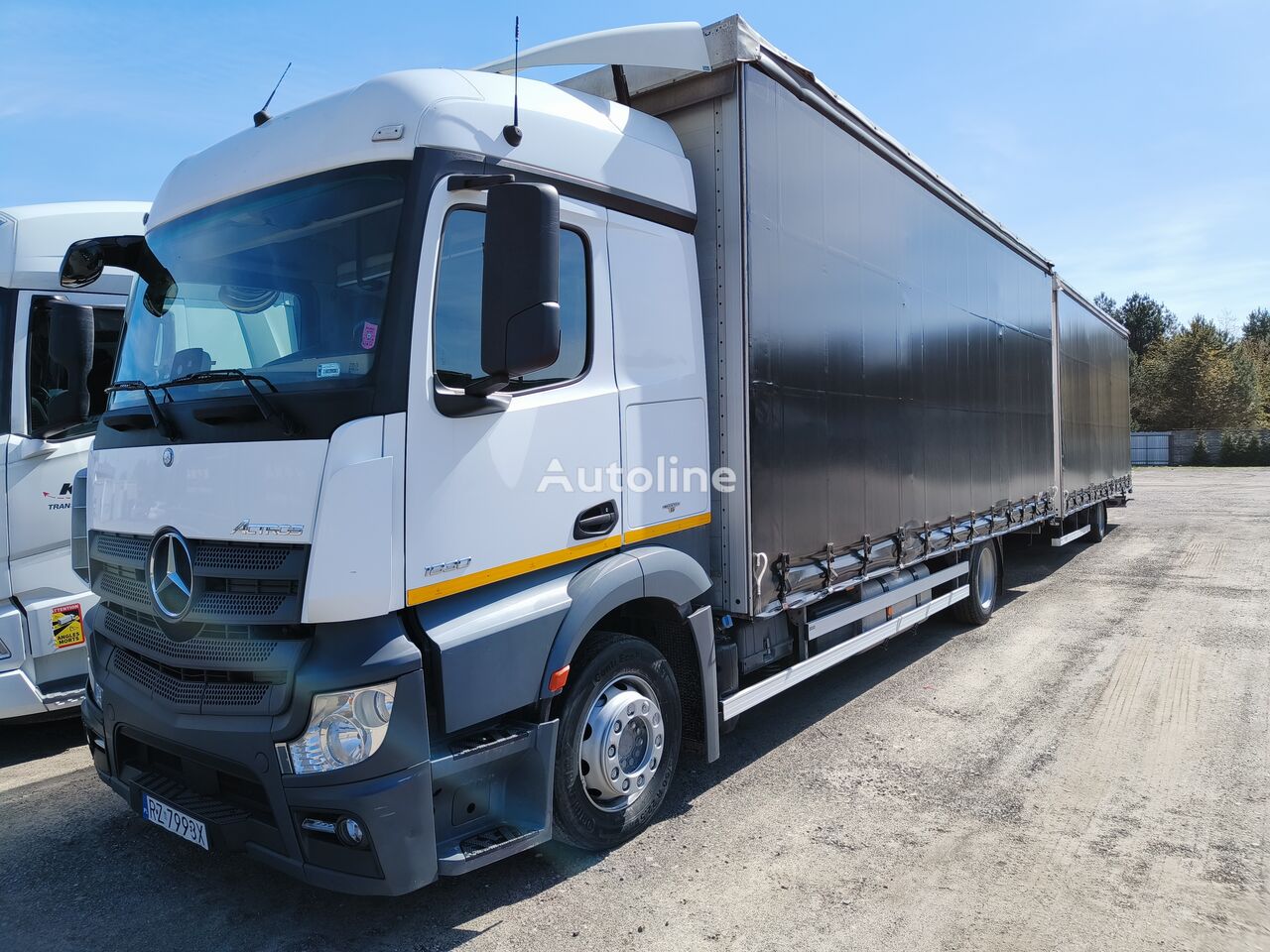 Mercedes-Benz Actros 1830 zestaw camión toldo