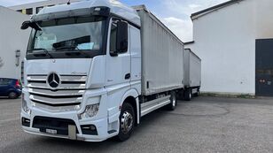 тентованный грузовик Mercedes-Benz Actros 1845 + прицеп тентованный