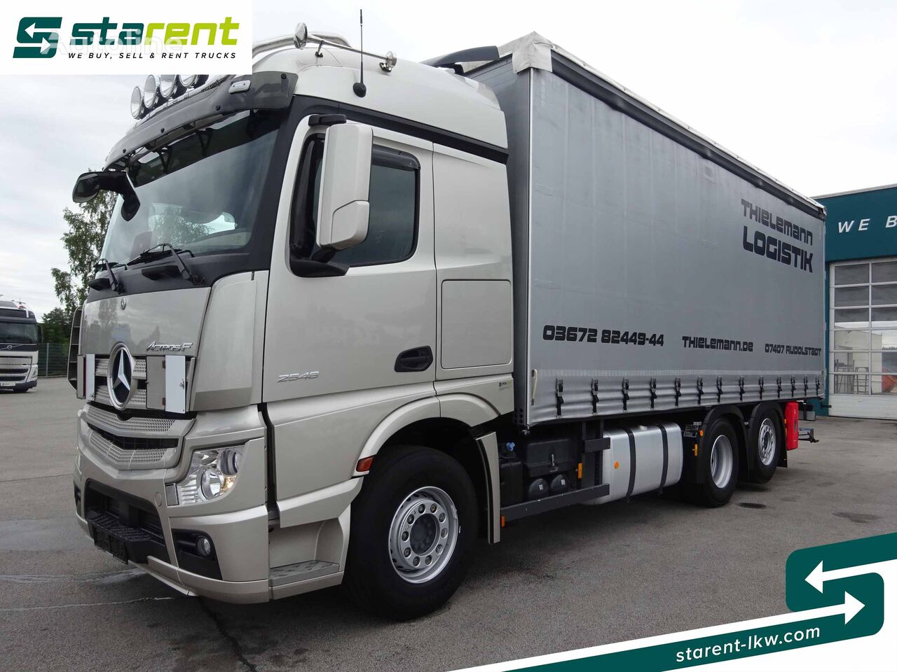 Mercedes-Benz Actros F 2548 6x2, Lenkachse, Liftachse, Ladebordwand 1.5T, Reta Planen-LKW