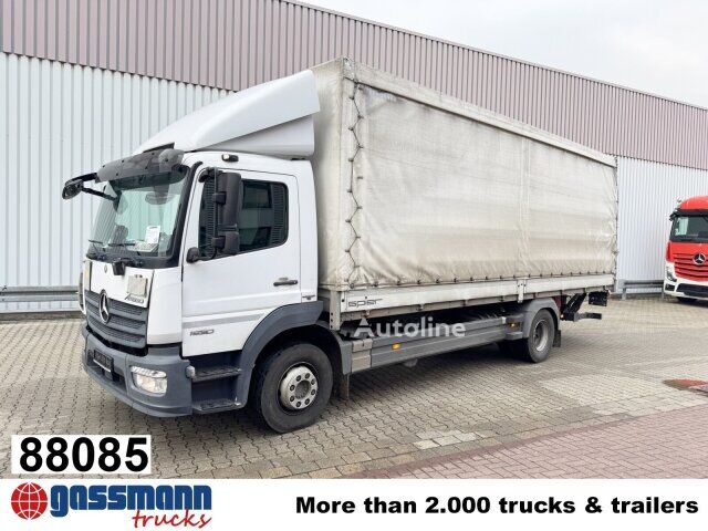 camion centinato Mercedes-Benz Atego 1530 L 4x2 mit LBW Dhollandia