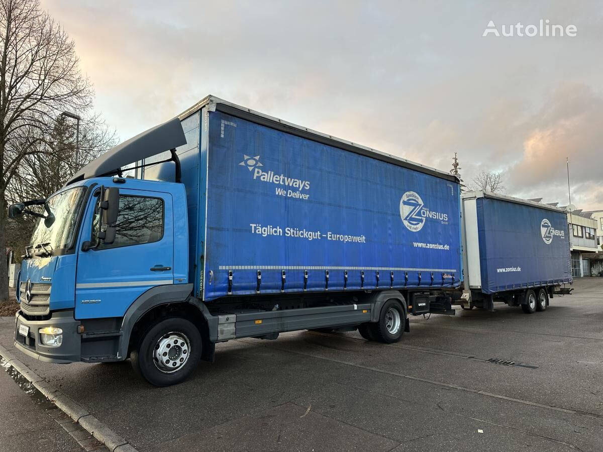 Тентованный грузовик Mercedes-Benz Atego 1530*1630 L ZUG-Tautliner SPIER KLIMA - Autoline