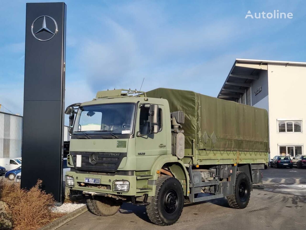 тентованный грузовик Mercedes-Benz Axor 1829 A 4x4 Pritsche/Plane 10 Stück