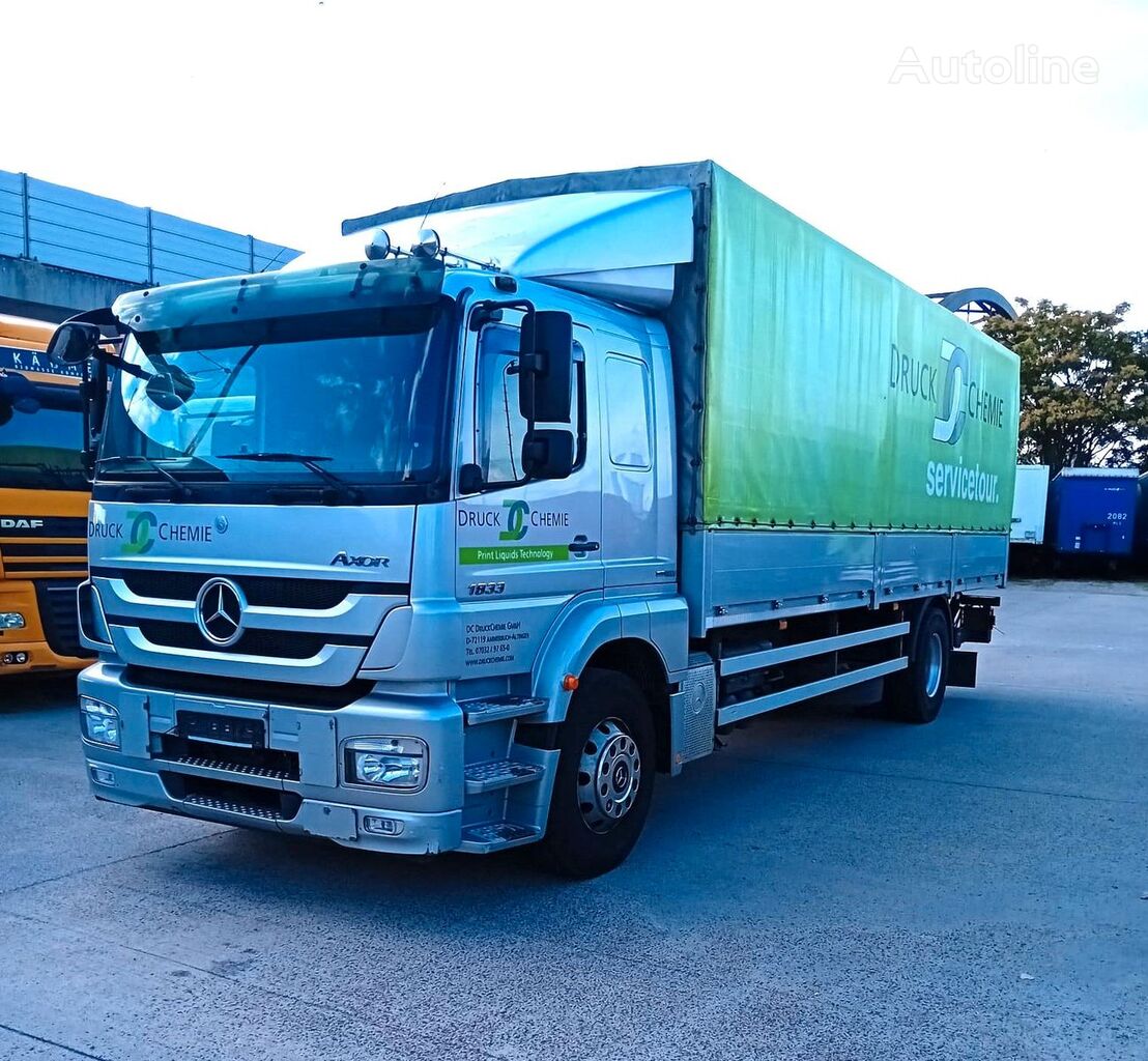 φορτηγό μουσαμάς Mercedes-Benz Axor 1833 BL