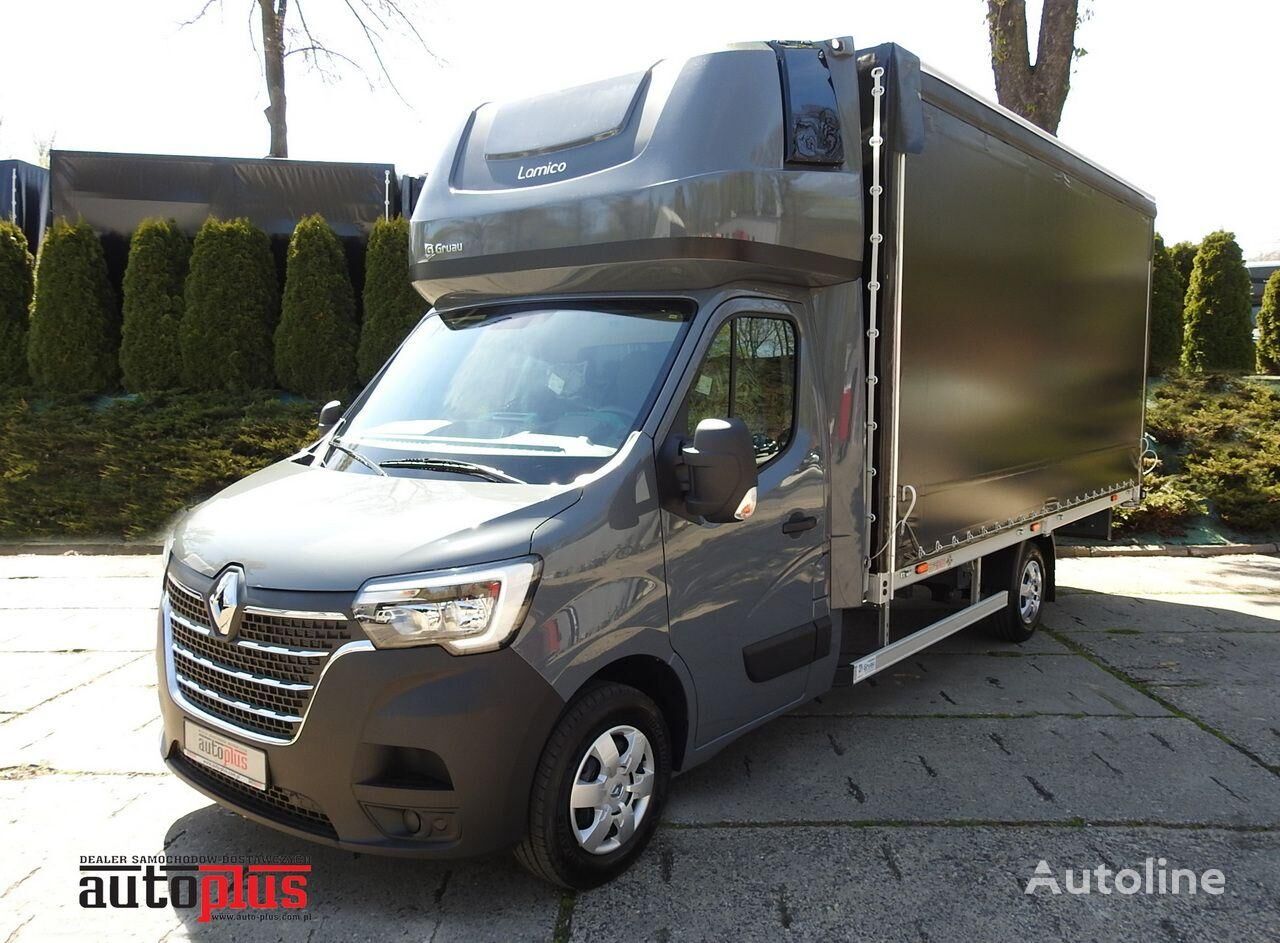 ny Renault MASTER NOWY PLANDEKA 10 PALET WEBASTO KLIMATYZACJA TEMPOMAT LEDY presenning lastbil