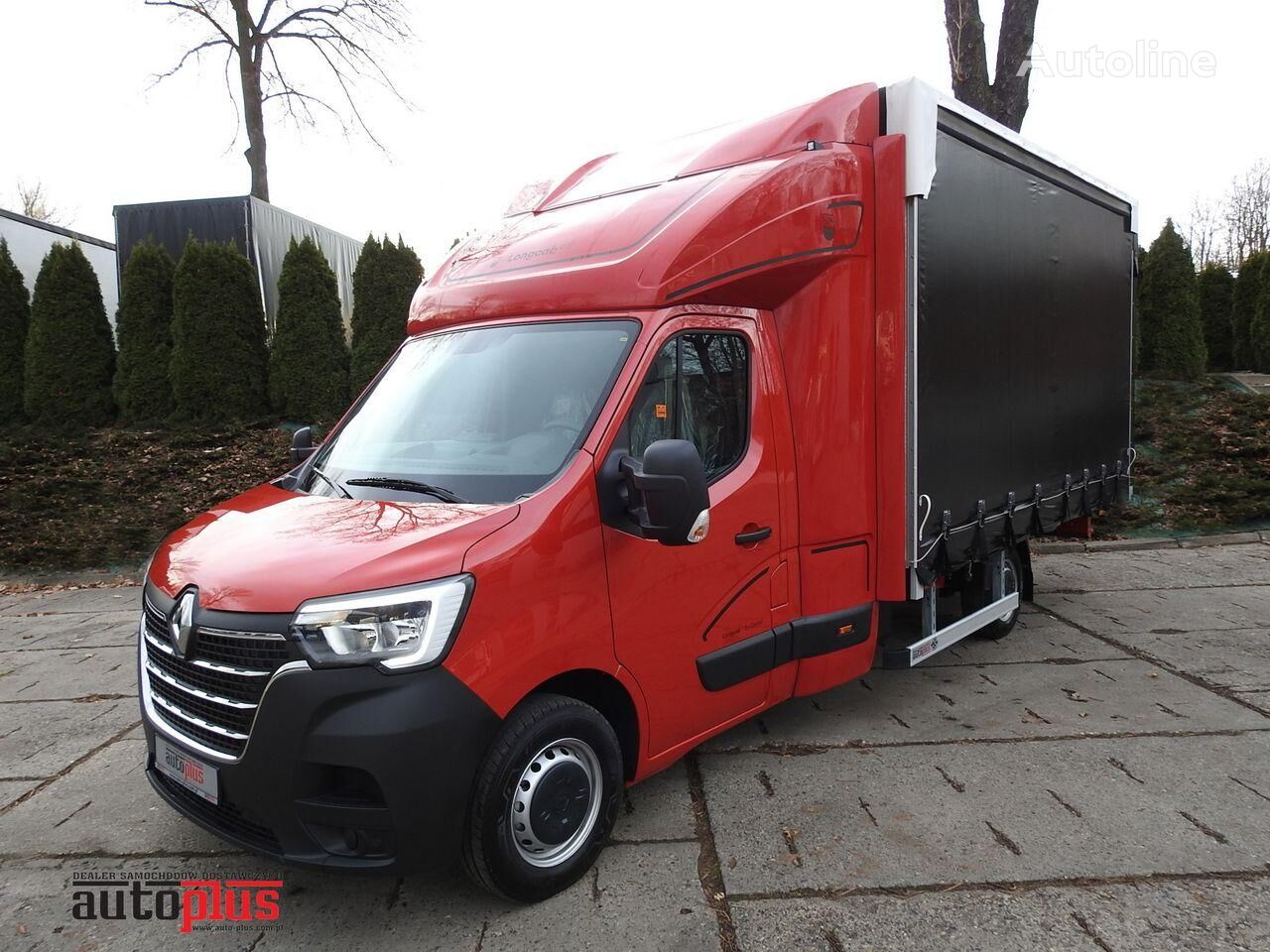 new Renault MASTER NOWY PLANDEKA 10 PALET WEBASTO TEMPOMAT KLIMATYZACJA LEDY tilt truck