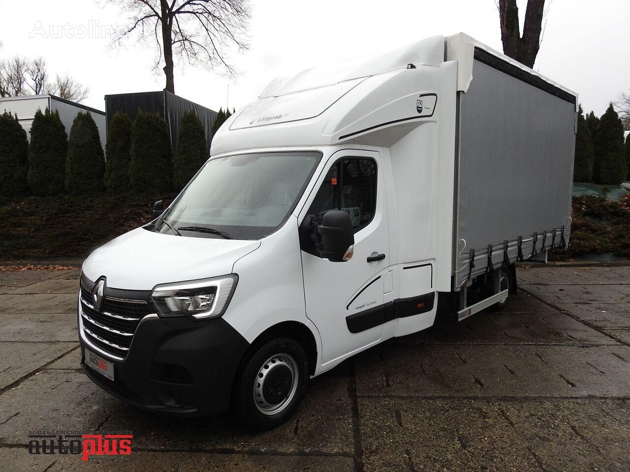 New Renault MASTER NOWY PLANDEKA 10 PALET WEBASTO TEMPOMAT KLIMATYZACJA LEDY tilt truck - Autoline