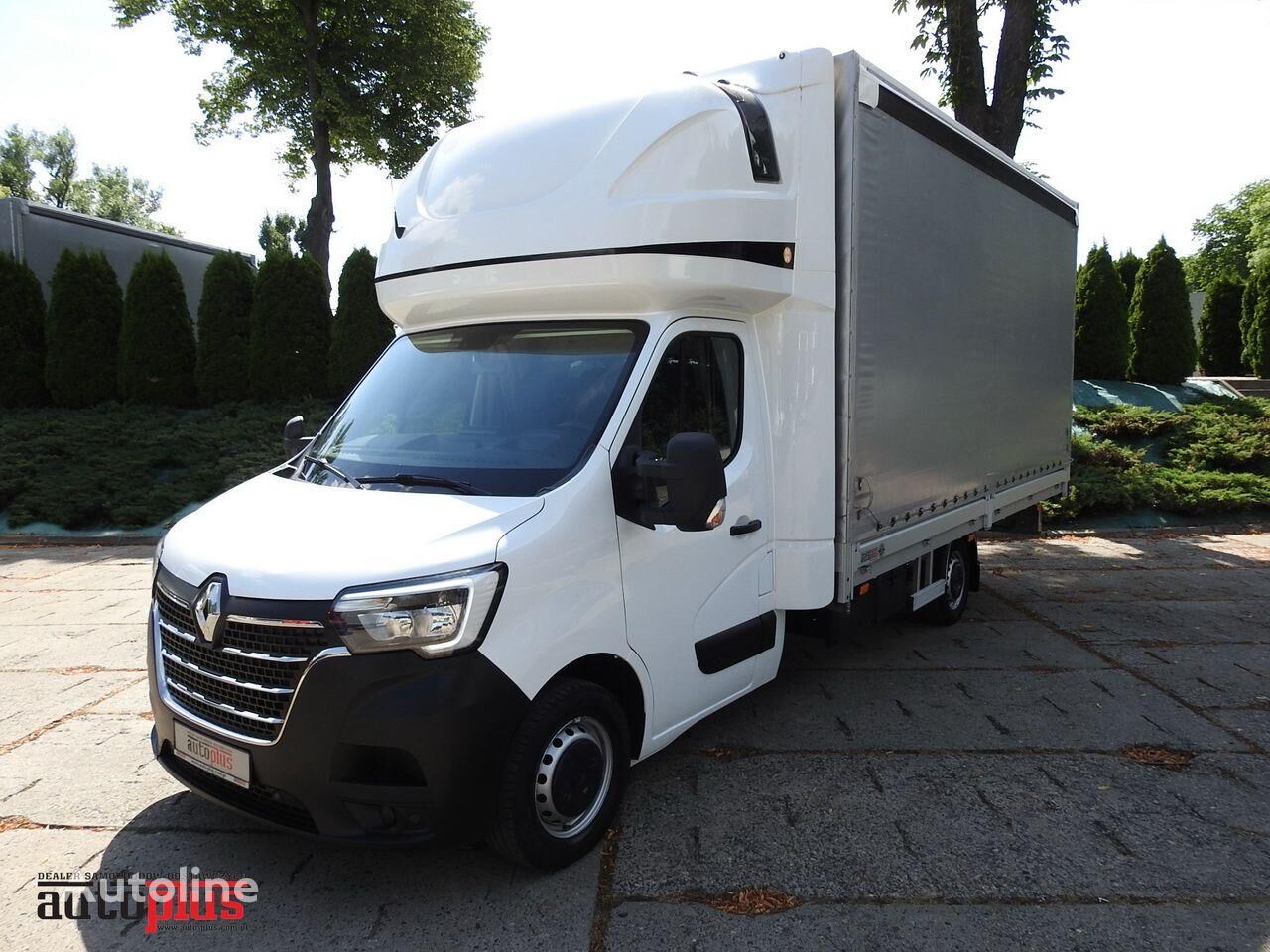 Renault MASTER PLANDEKA 12 PALET WEBASTO KLIMATYZACJA TEMPOMAT LEDY PNEU tilt truck