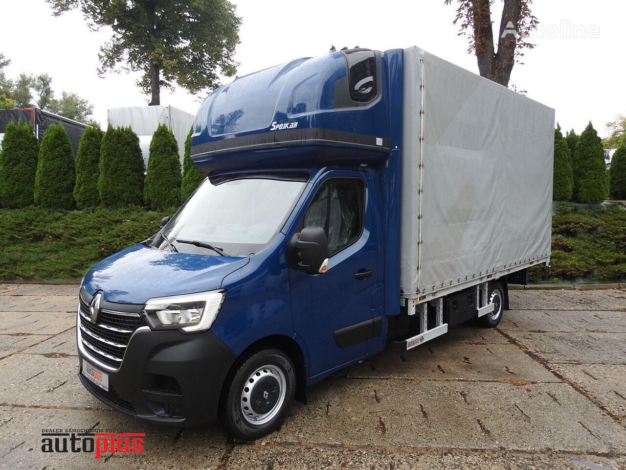 Renault MASTER PLANDEKA 8 PALET WEBASTO TEMPOMAT KLIMATYZACJA LEDY PNEUM camión toldo