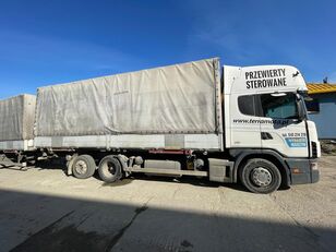тентованный грузовик Scania + прицеп тентованный