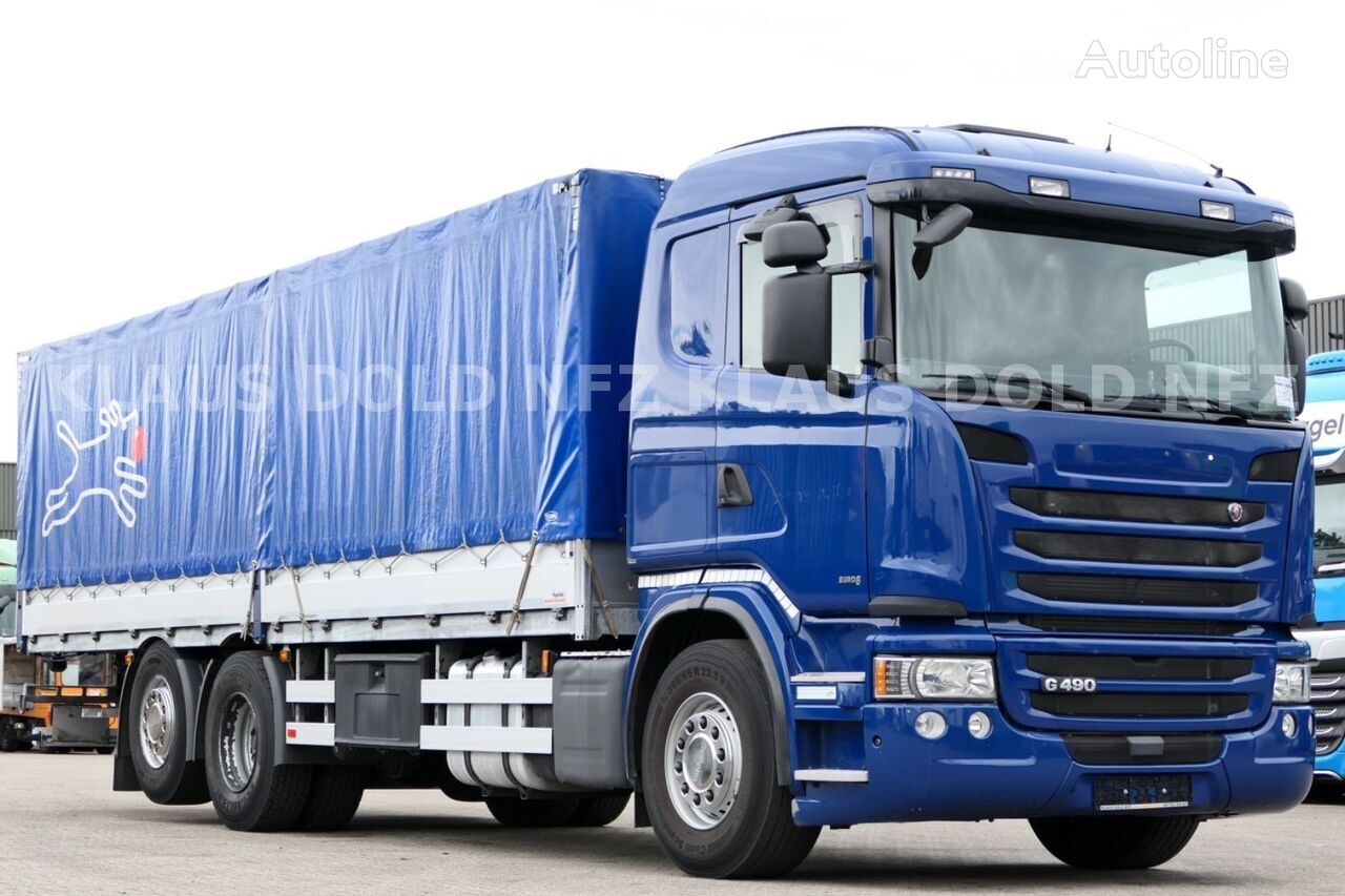 Scania G490  tilt truck