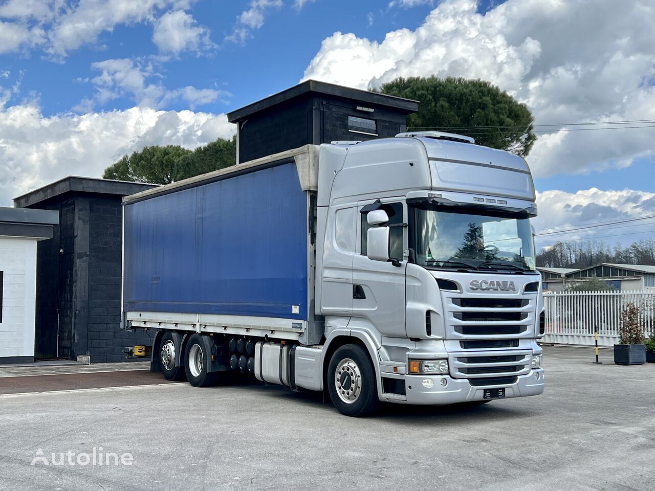 Scania R 500 huifzeilen vrachtwagen + huif aanhanger