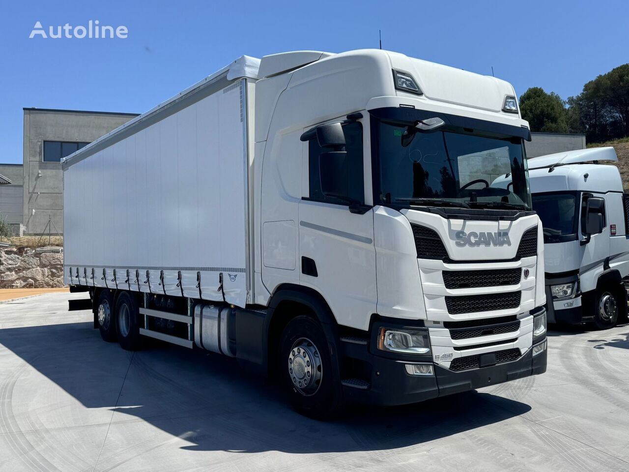 тентованный грузовик Scania R450 E6 (Tauliner)