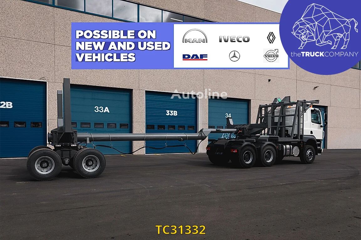 Semi-remorque forestier Hoet Trailers TREE TRANSPORT w DOLLY neuf - Autoline