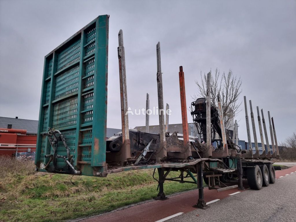 návěs na přepravu dřeva Kaiser STEELSPRING - Drumbrakes - 13T crane