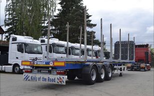 semi-reboque de transporte de madeira Mega MNL