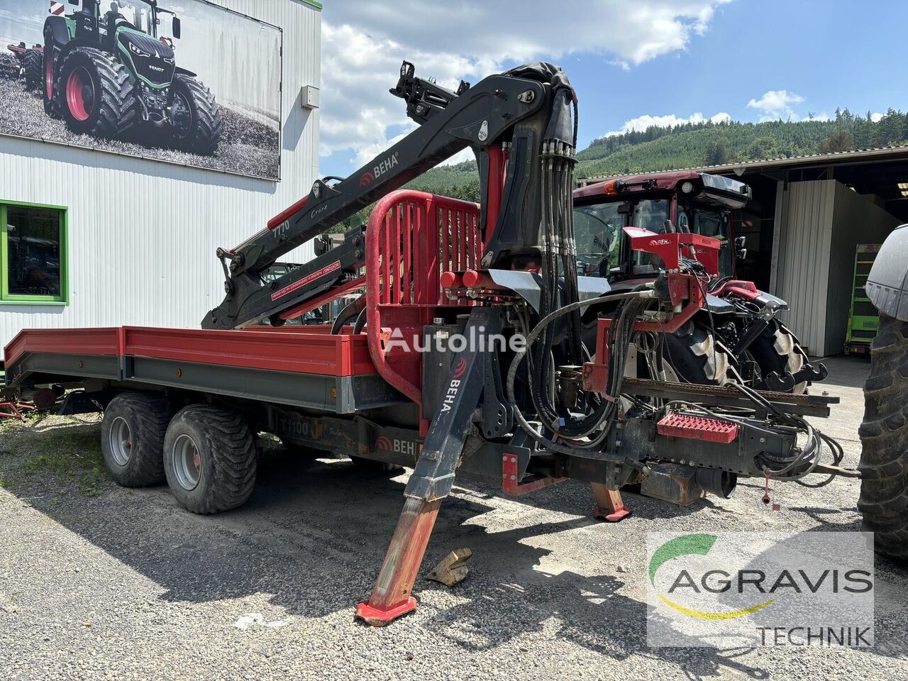 trailer pengangkut kayu BEHA T 1100