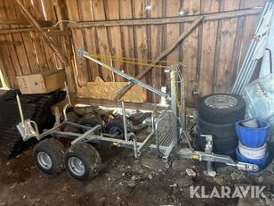reboque de transporte de madeira Skogsvagn till ATV Leja Produkter
