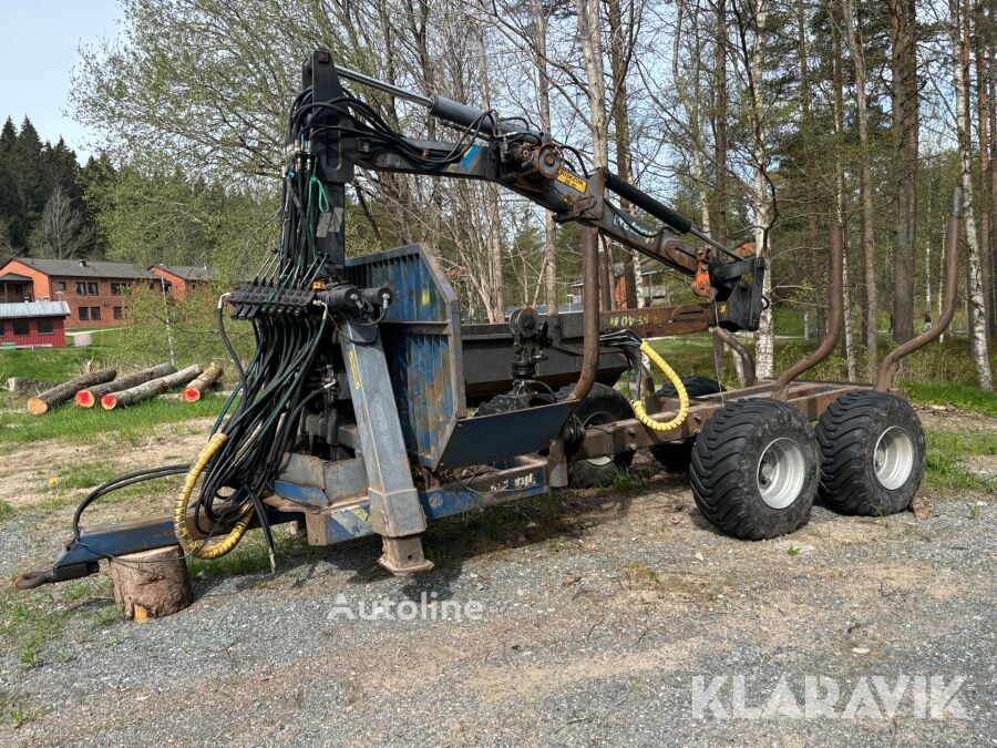 Remorque forestière Vreten HVV 9,0 med 65-40 kran à vendre | Autoline TG Remorque forestière Vreten HVV 9,0 med 65-40 kran - Autoline