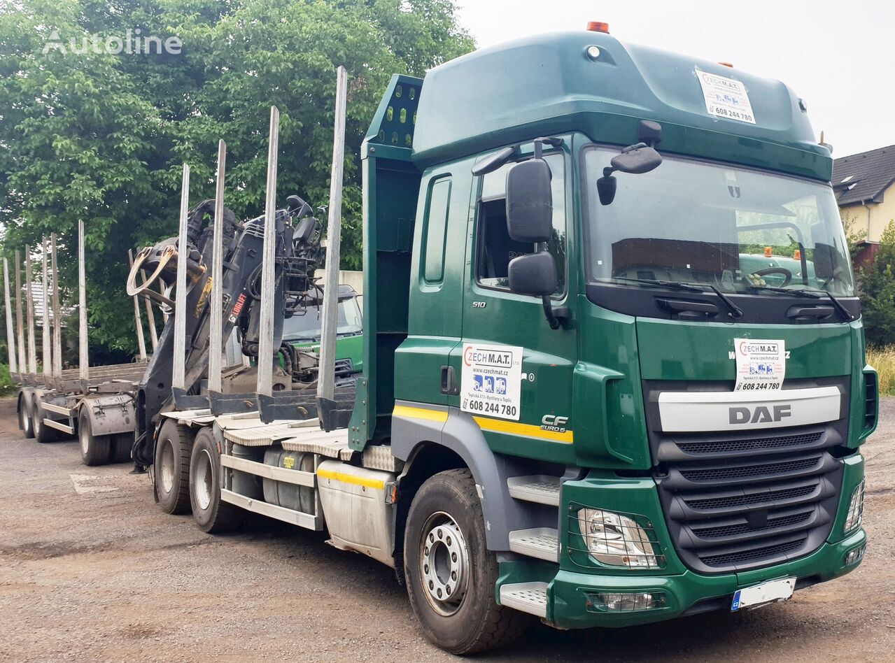 DAF CF510 33/26t  FAT + HIAB Loglift 135 ZT94 (+Umikov PP3) kereste kamyonu