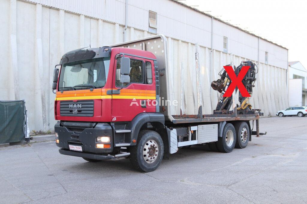 camião de transporte de madeira MAN TGA26.430 E4 6x2 Retarder