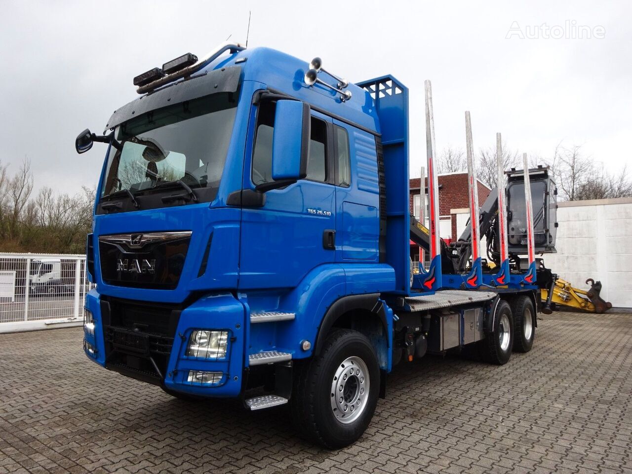 camion trasporto legname MAN TGS 25.510 Log transporter truck