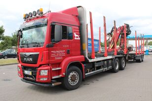 MAN TGS 26.480 6x4H-4 BL HydroDrive mit Liv 170Z Holztransporter LKW + Holztransporter Anhänger