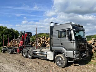 MAN TGS 26.510 timber truck + timber trailer