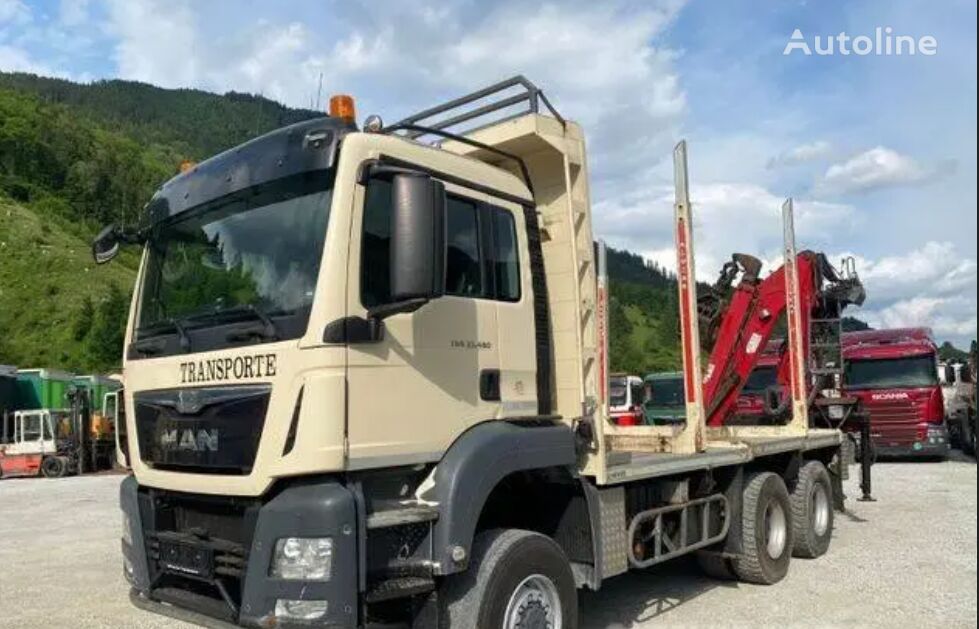 MAN TGS 33.480 lastebil tømmertransport