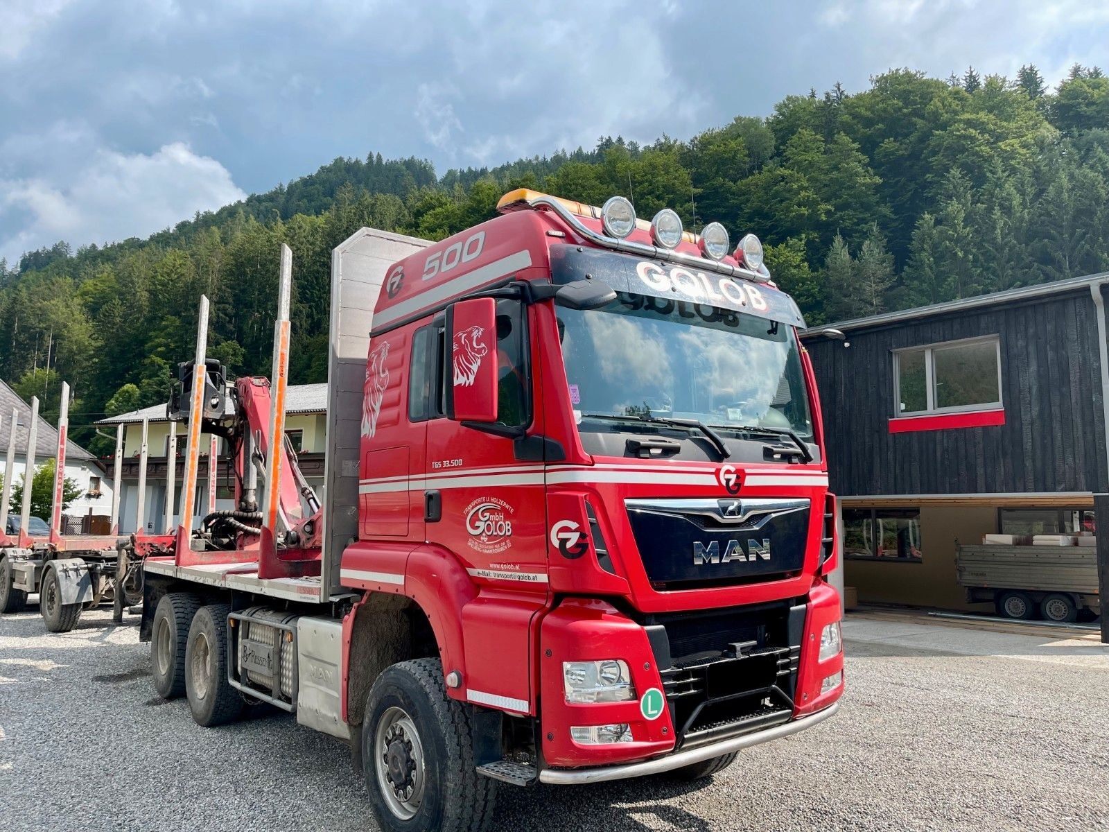 MAN TGS 33.500  timber truck