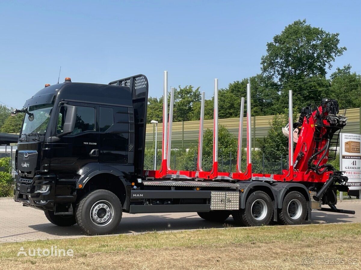camion transport de lemne MAN TGS 33.510 nou