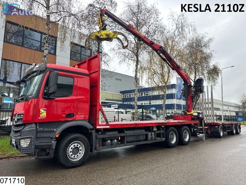 лесовоз Mercedes-Benz Arocs 3351 6X4, EURO 6, Kesla, Retarder, Combi