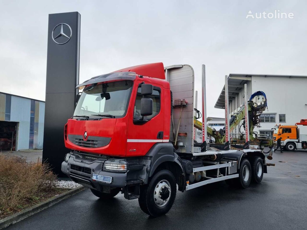 Renault Kerax 460.35 DXI 6x6 Loglift 96 S blatt/blatt timber truck