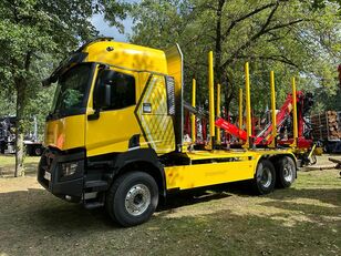 new Renault  «К-Range» 520 6х413l E6 з надбуд і краном EPSILON і причіпом timber truck