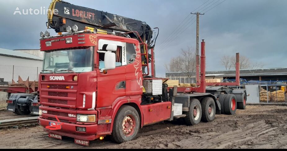 Scania 124.420 timber truck