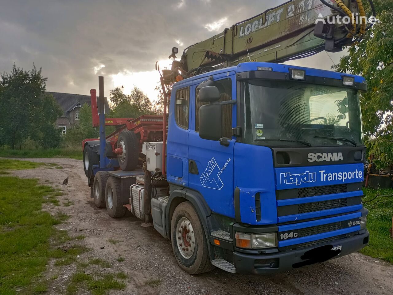 лесовоз Scania 164G 580  6x4 do drewna, dłużycy