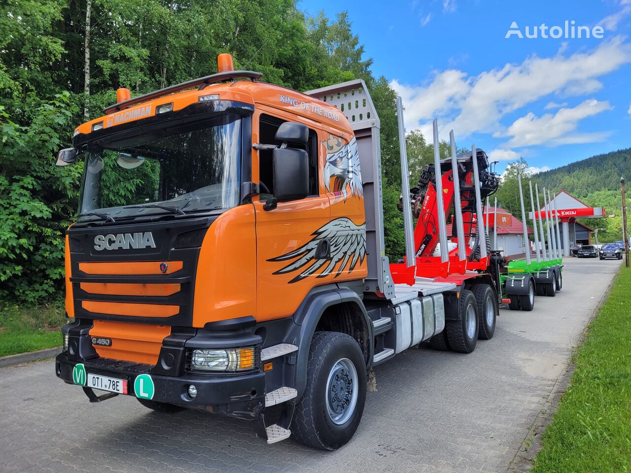 Scania G 450 6x6 houtvrachtwagen