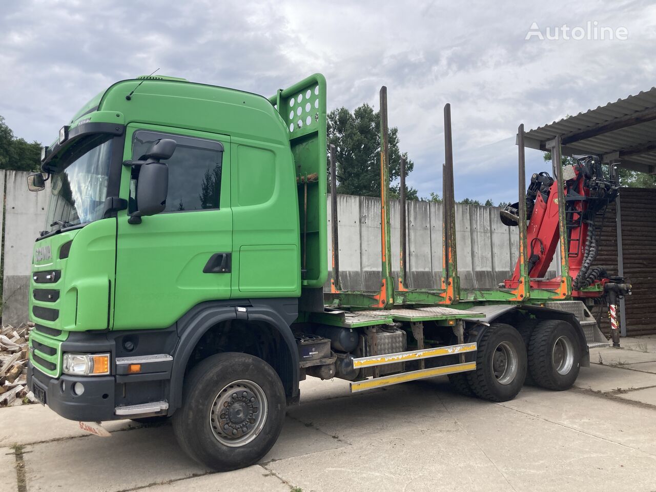 Scania G480 6x6 Epsilon 120 Z + Umikov timber truck