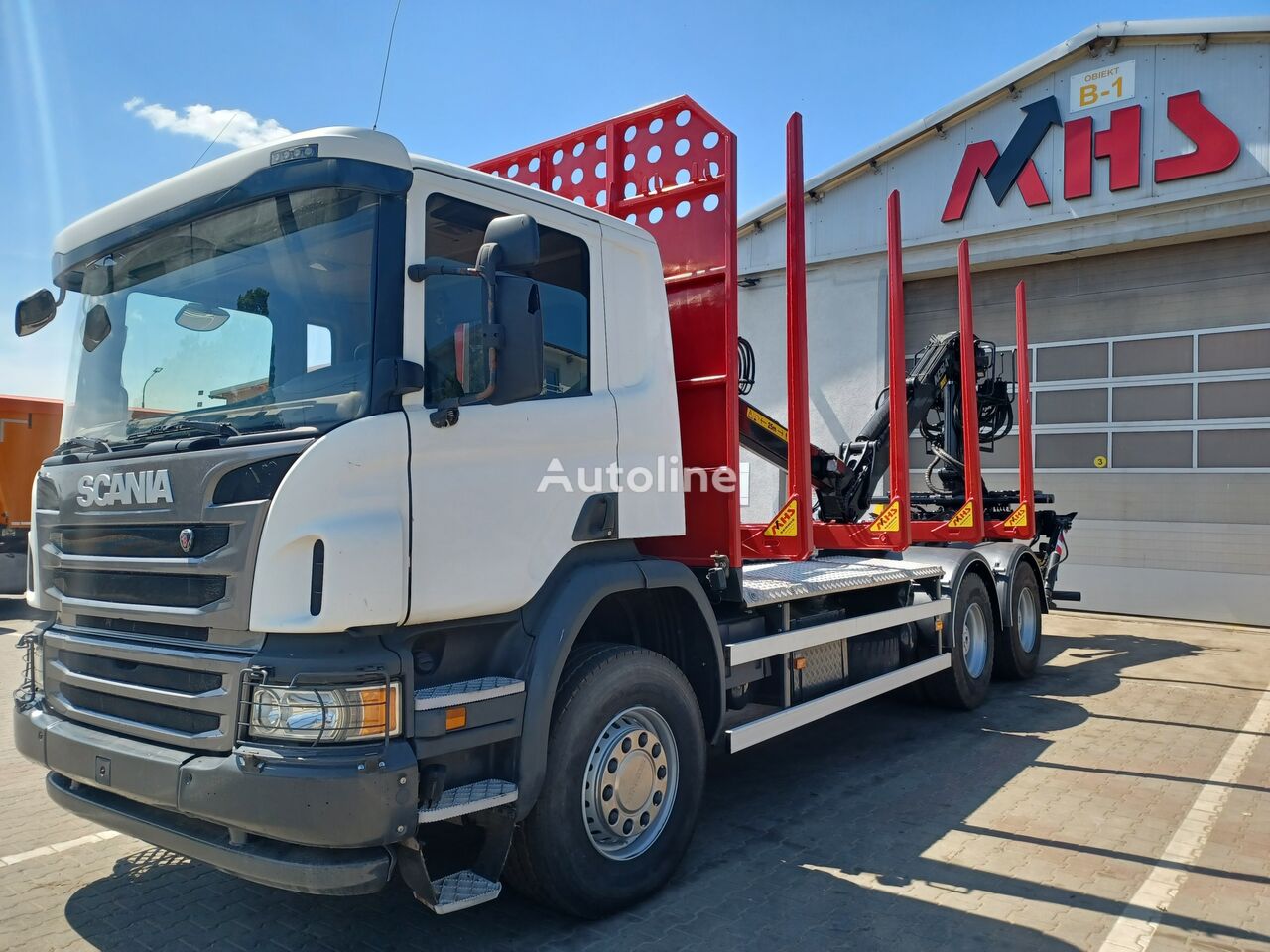 شاحنة نقل الأخشاب Scania P450