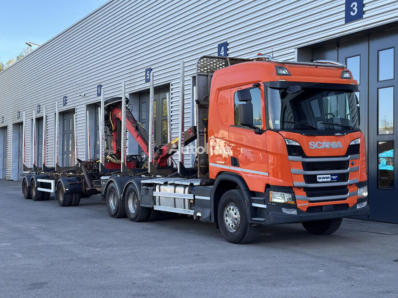 Scania R 450  timber truck - Autoline