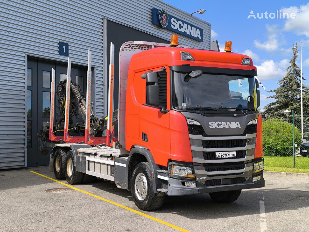 Scania R 450 B6x4HZ houtvrachtwagen