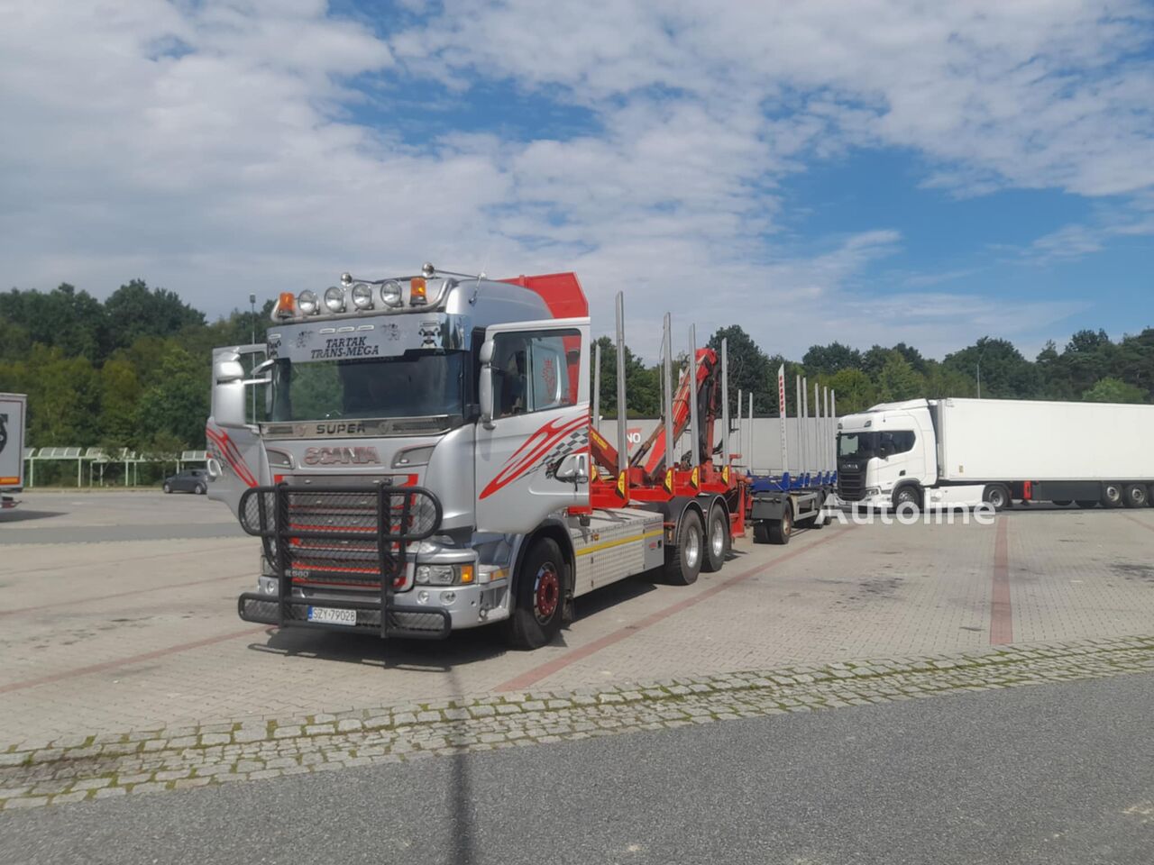 Scania R 560 timmerbil till salu | Autoline SE Scania R 560 timmerbil - Autoline
