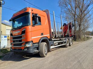 camion transport de lemne Scania R450