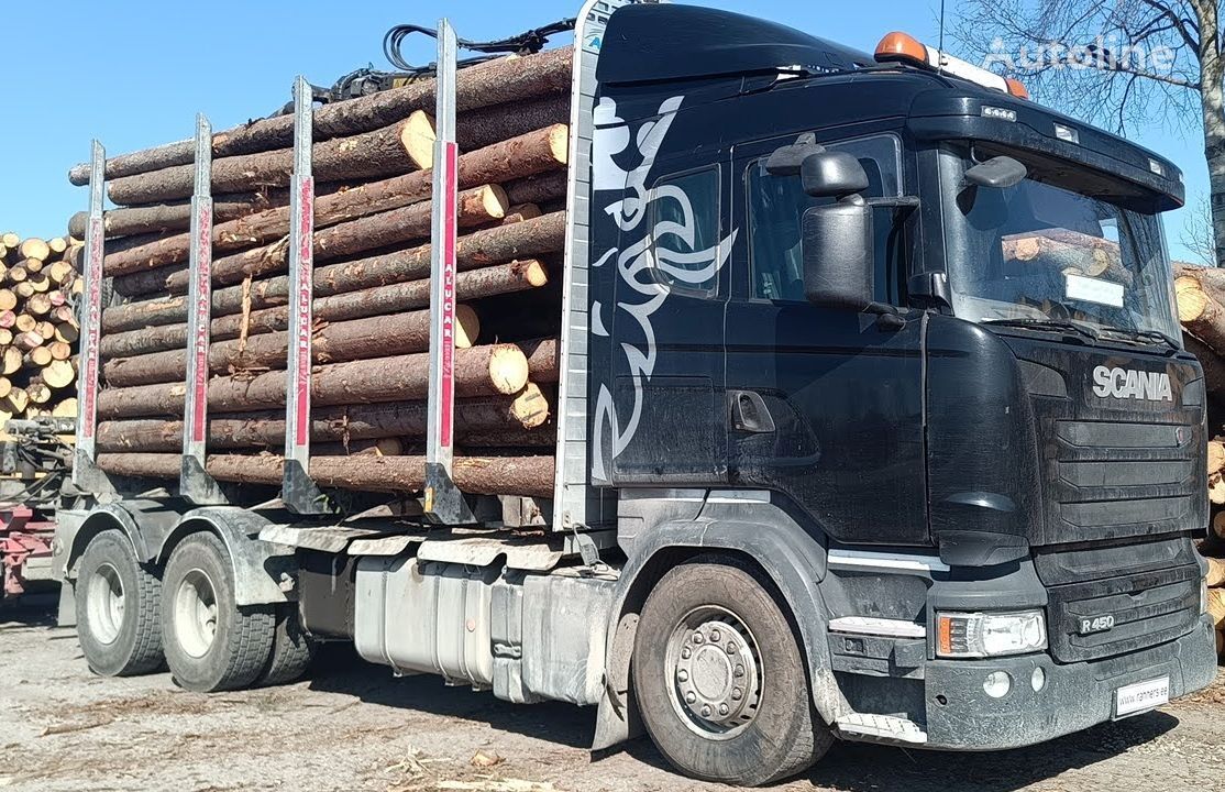 nákladné auto na prepravu dreva Scania R450