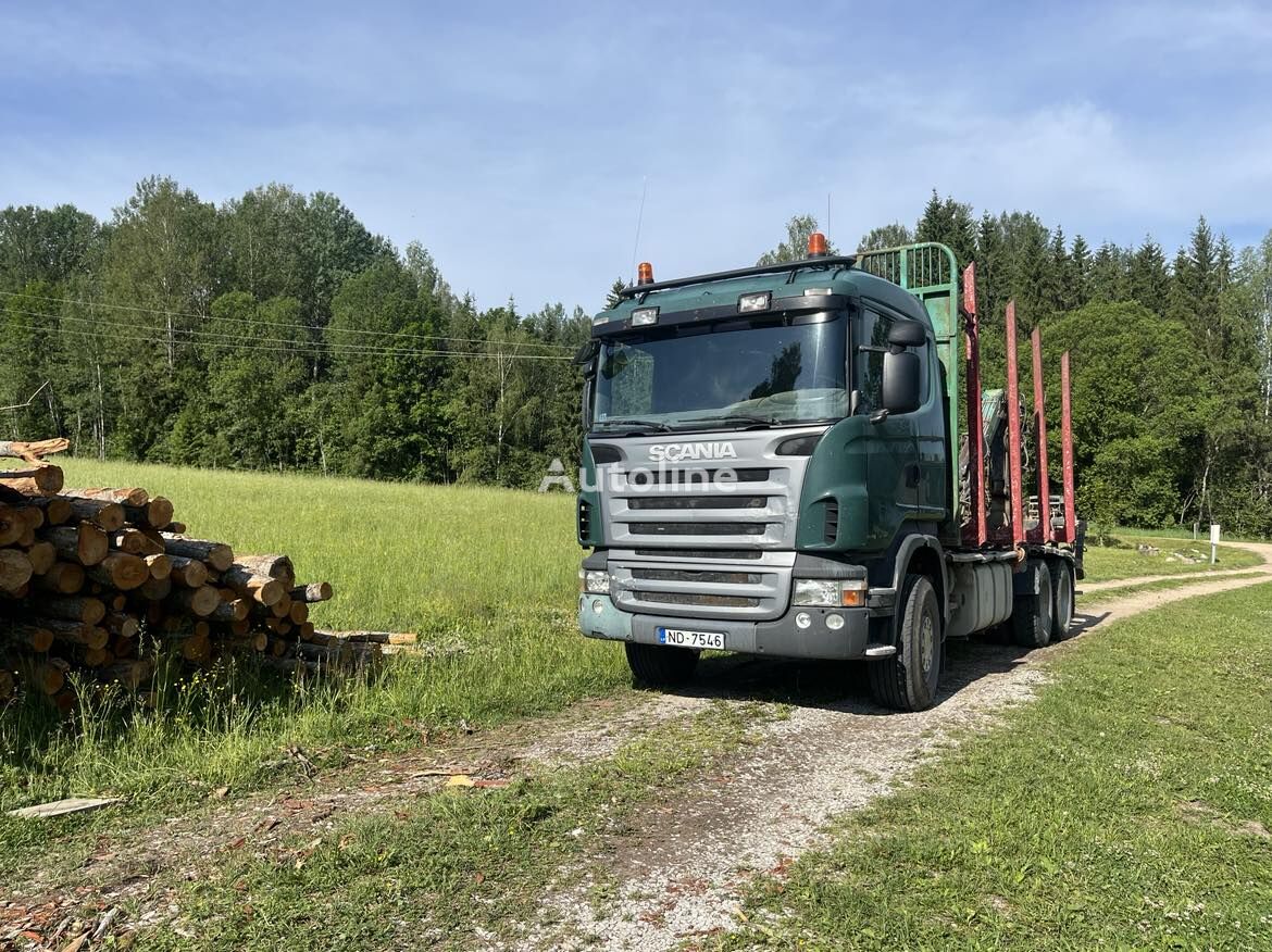 camion transport de lemne Scania R480