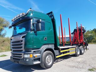 nákladní vozidlo na přepravu dřeva Scania R490 6x4 Euro 6 Kurzholz Palfinger AHK (2)