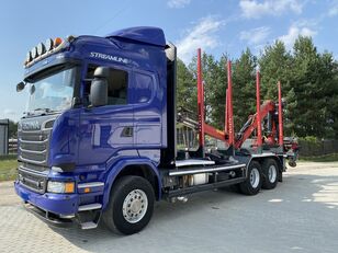 Scania R520  Holztransporter LKW