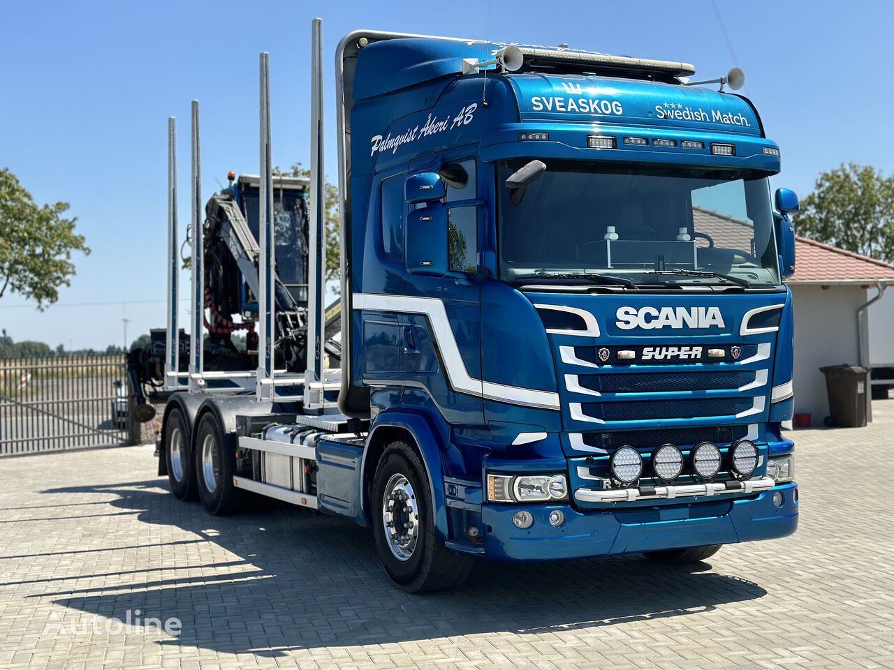 Scania R580 Holztransporter LKW