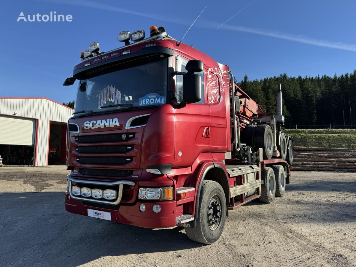 Scania R580 CA6X4EHZ puutavara-auto