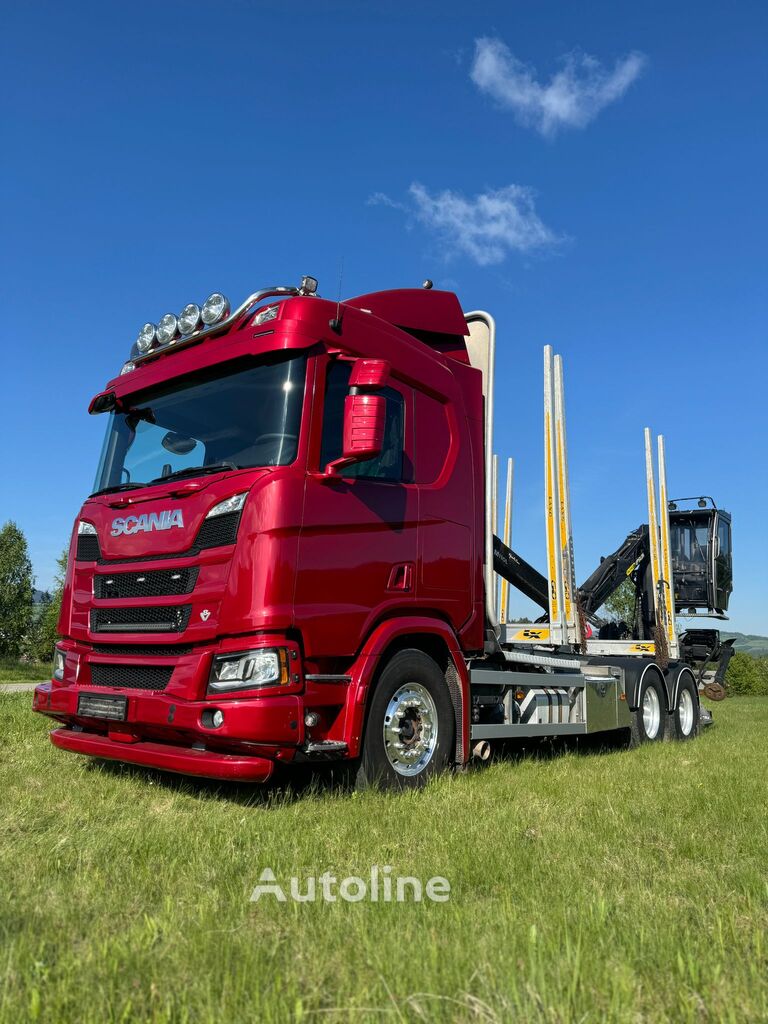 Scania R580 XT V8 Holztransporte Wood Short Wood Holztransporter LKW kaufen | Autoline LI Scania R580 XT V8 Holztransporte Wood Short Wood Holztransporter LKW - Autoline